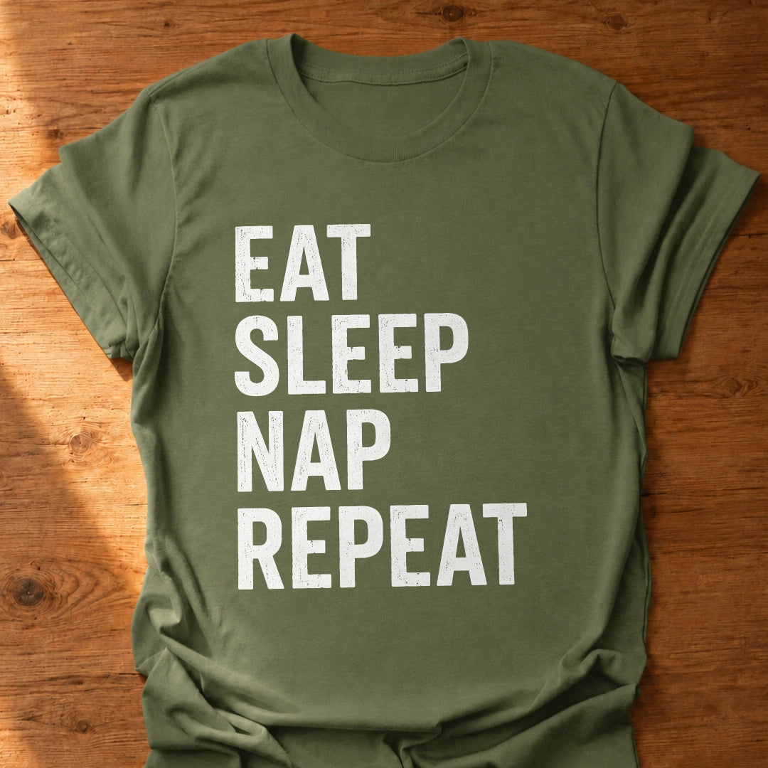 Eat Sleep Nap Repeat T-Shirt