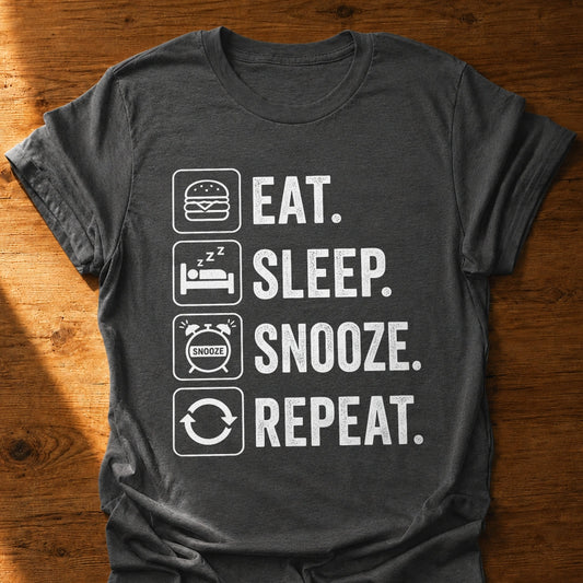 Eat Sleep Snooze Repeat T-Shirt